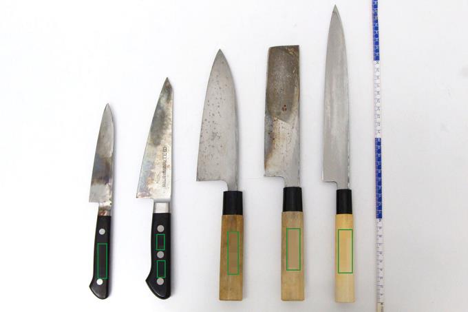 ヨコスカ調理師専門学校 包丁5点セット ケース付 λA2647-2J11 | 無銘