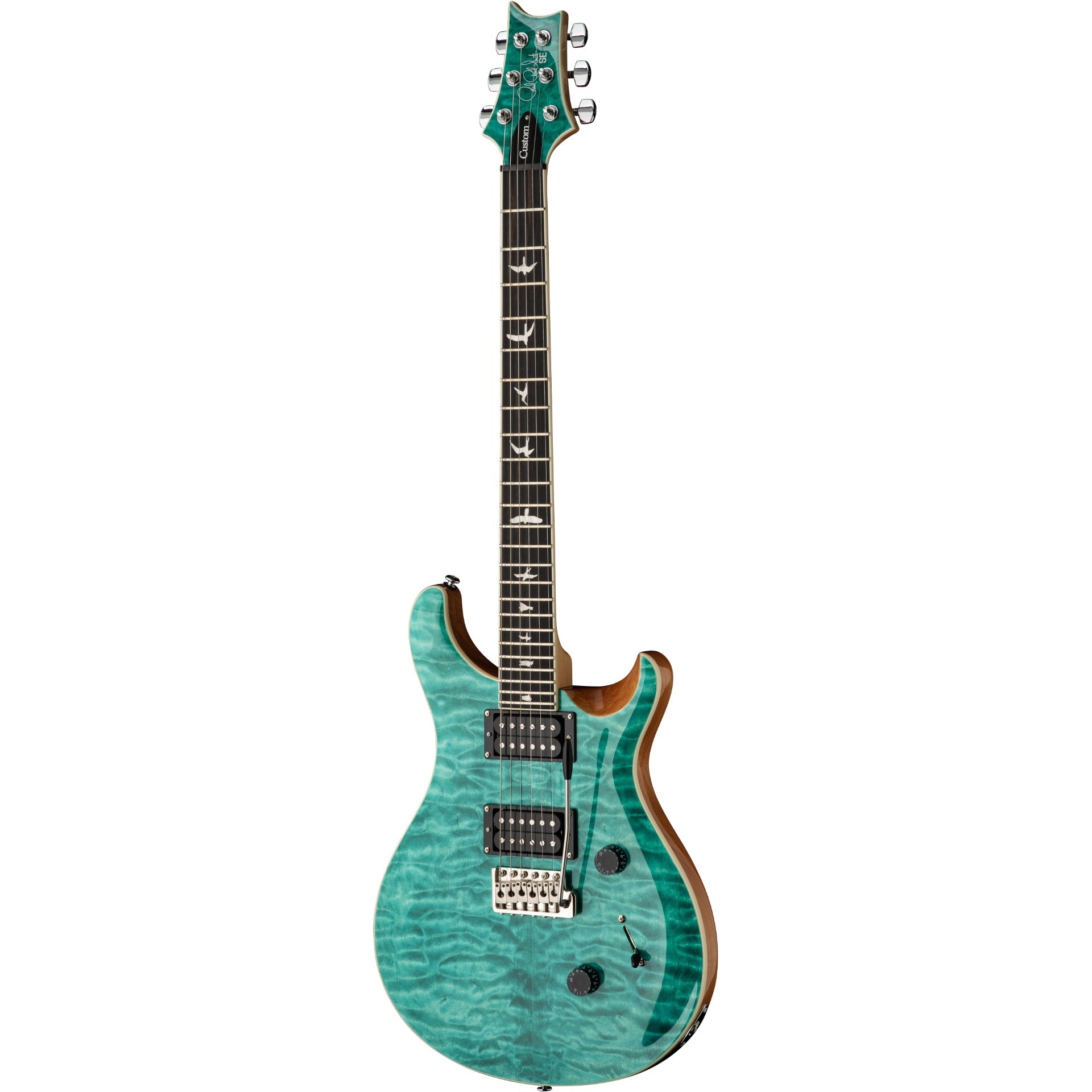 PRS SE Custom 24 Quilt Electric Guitar - Turquoise – Alto Music