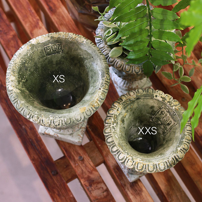 ROGE 鉢カバー XXSサイズ セメント 鉢カバー 観葉植物 アンティーク調