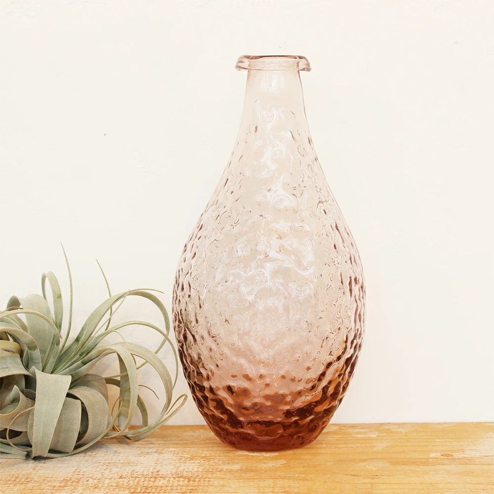 FILLA フラワーベース 花瓶 ガラス ピンク - 姫路市 雑貨店 PORTUS