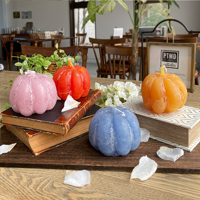 Decoパンプキンキャンドル オレンジ - 姫路市 雑貨店 PORTUS