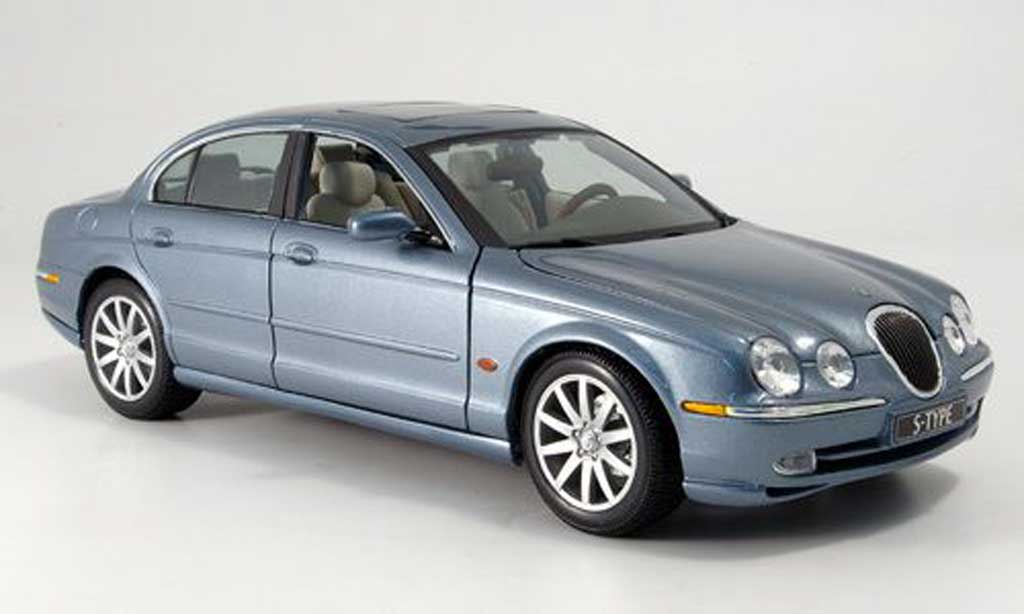 Diecast model cars Jaguar S-Type 1/18 Maisto blue grey - Alldiecast.us