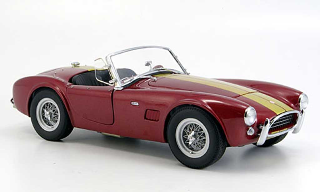 Diecast model cars Shelby Ac Cobra 1/18 Exoto 289 red avec bandes