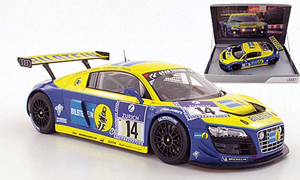 Diecast model cars Audi R8 LMS 1/18 Spark LMS No.14 Bilstein