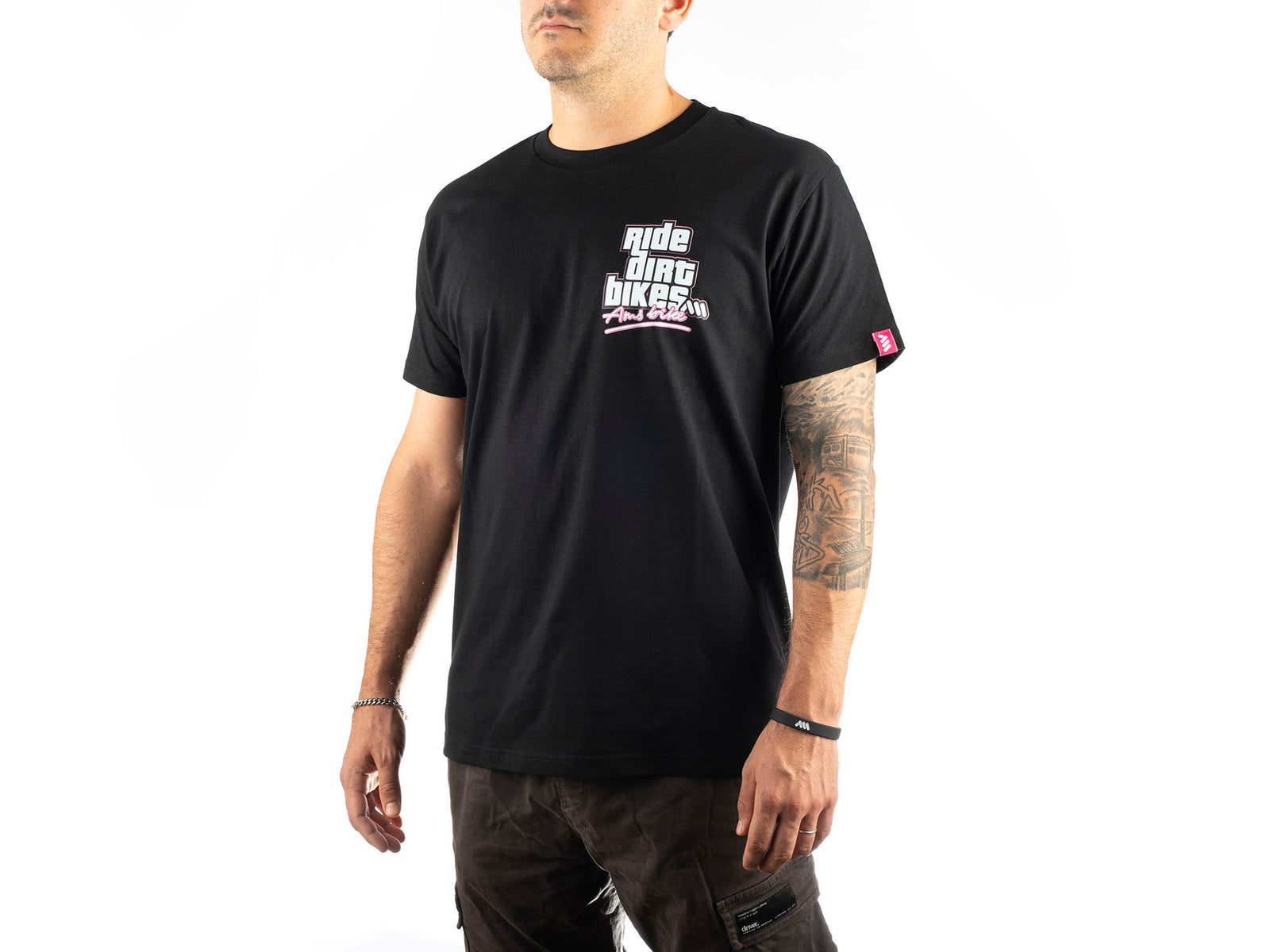 AMS Ride Dirt Bikes Black t-shirt