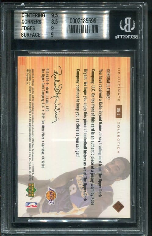 NICE! 2000-01 Upper Deck Ultimate Collection #KB-J Kobe Bryant