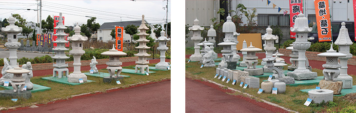 灯籠・庭物 | 取扱商品 | 庵治石墓石・製造直売・香川県高松市お墓専門
