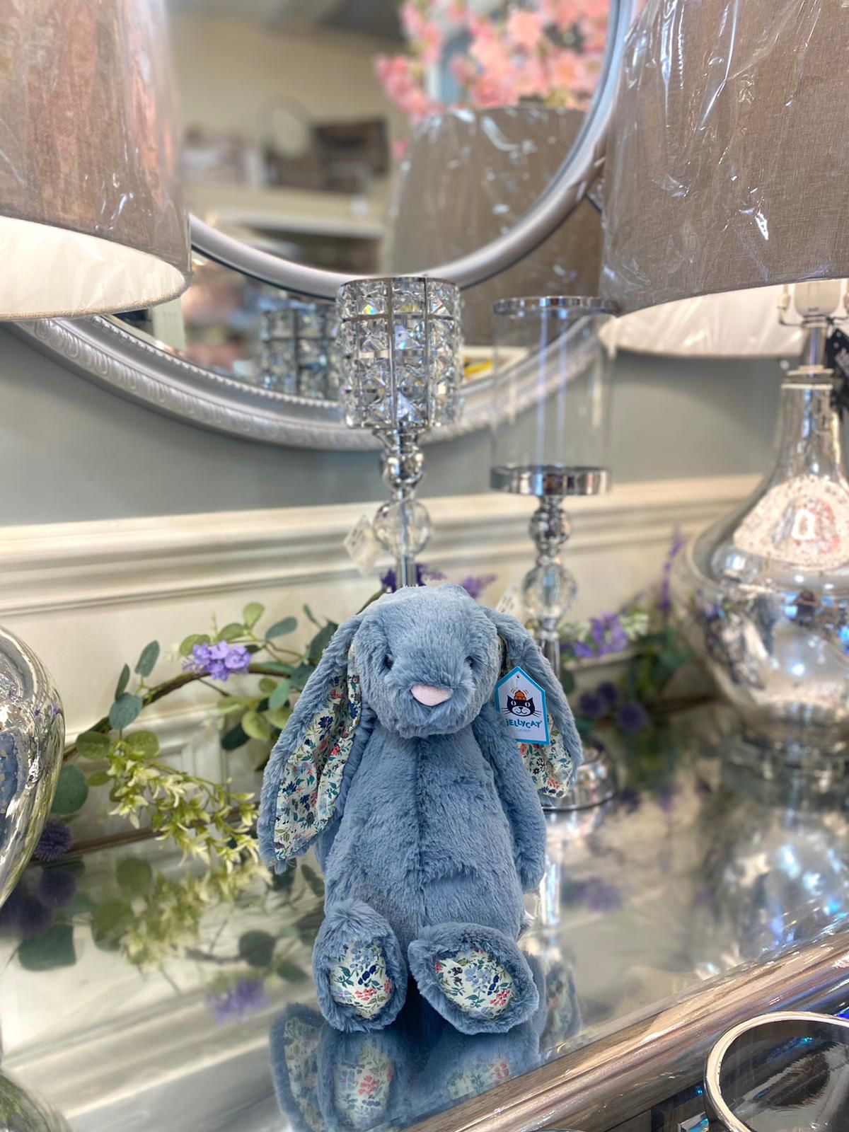JellyCat Blossom Dusky Blue Bunny Small - Allure Online Shop