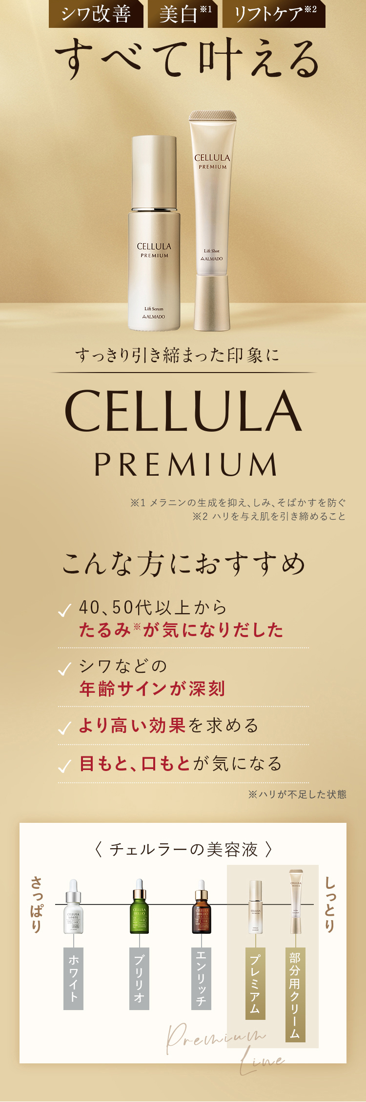 10/22 新登場 チェルラー史上 最高峰 チェルラープレミアムライン