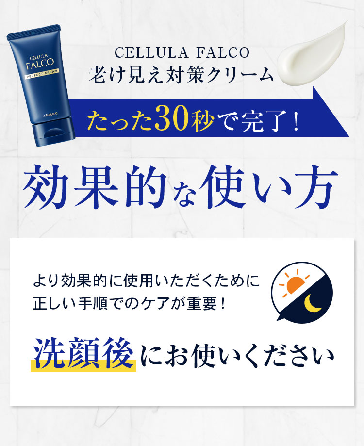 チェルラー ファルコ男性用 老け見え対策クリーム