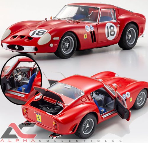 フェラーリ 250 GTO ゼッケン番号63 1/18スケール Kyosho Original 1:18 Ferrari 250 GTO #20 - 24h Le Mans 1963 (Hi
