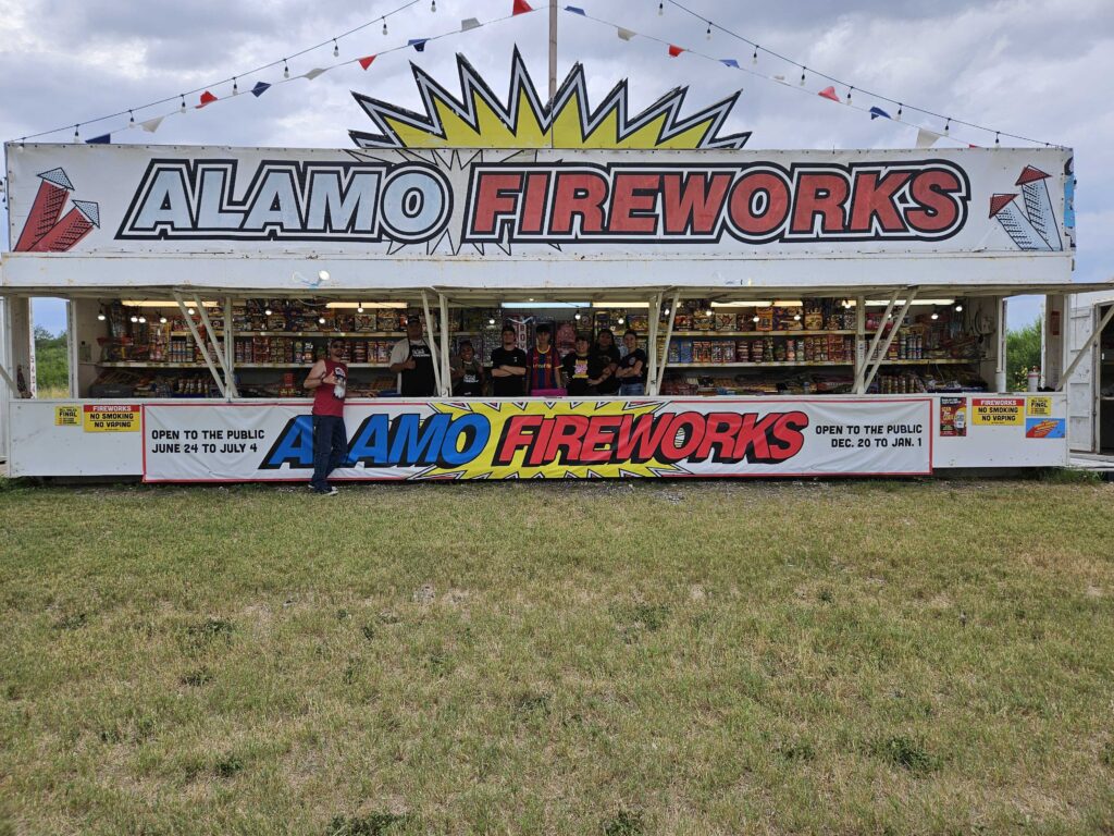 Alamo Fireworks Stand – HWY 90 Kriewald