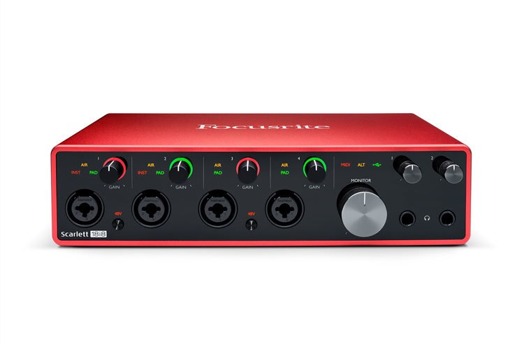 Focusrite Scarlett 8i6 3rd Gen 8-in, 6-out USB audio