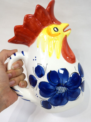 スペイン陶器 バレンシア にわとりピッチャー/花瓶 SP-168A | キッチン