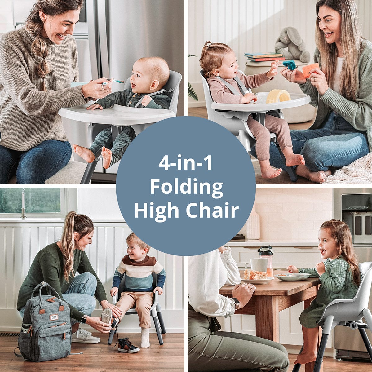 Chicco Zest 4-in-1 Folding High Chair - Capri – Albee Baby