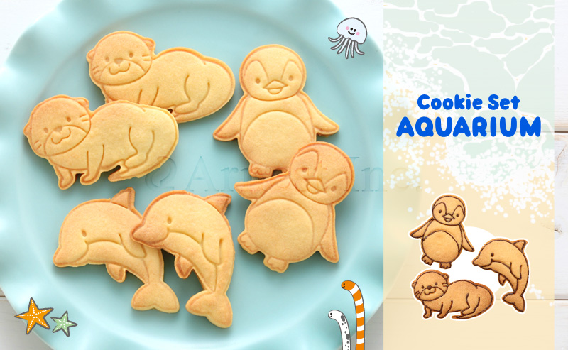 Cookie Set AQUARIUM (クッキーセット アクアリウム) 水族館クッキー型