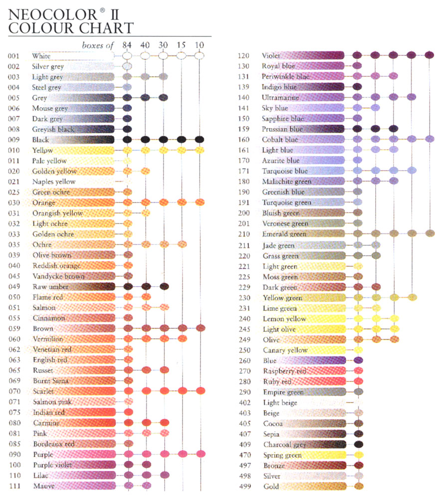 カランダッシュ]ネオカラー 2(NEOCOLOR 2) 40色セット(7500-340