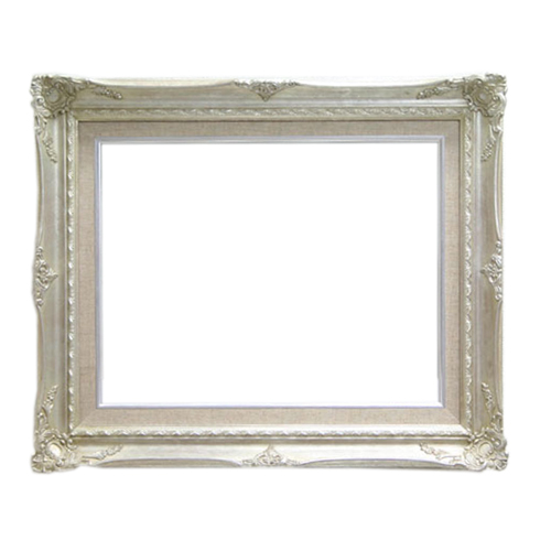 油彩額縁:9232N(旧9232) シルバー (既製品サイズ) | マルニ額縁画材店