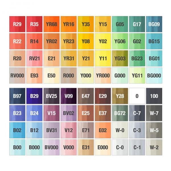 COPIC]コピックチャオ スタート 72色セット | マルニ額縁画材店