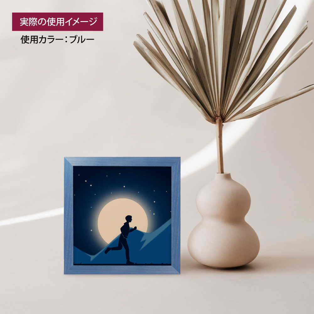 スクエアフォトフレーム：MRN-D5508-B ホワイト（ガラス） | マルニ