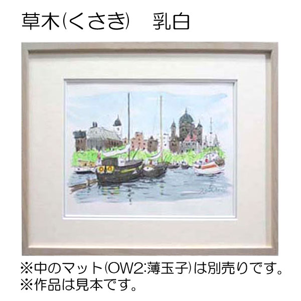 デッサン額縁：草木 乳白（アクリル）（既製品サイズ） | マルニ額縁画材店