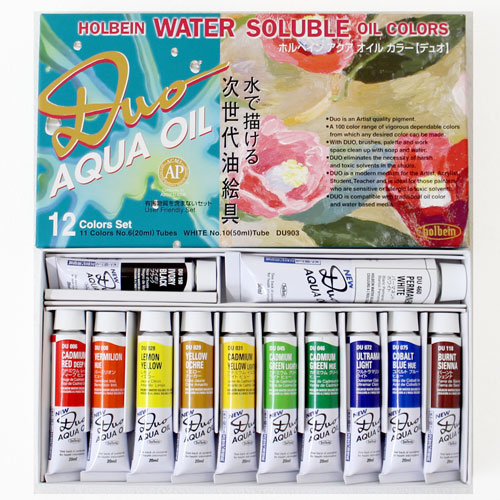 ホルベインDuo油絵具セット】 12色セットDU903 | マルニ額縁画材店