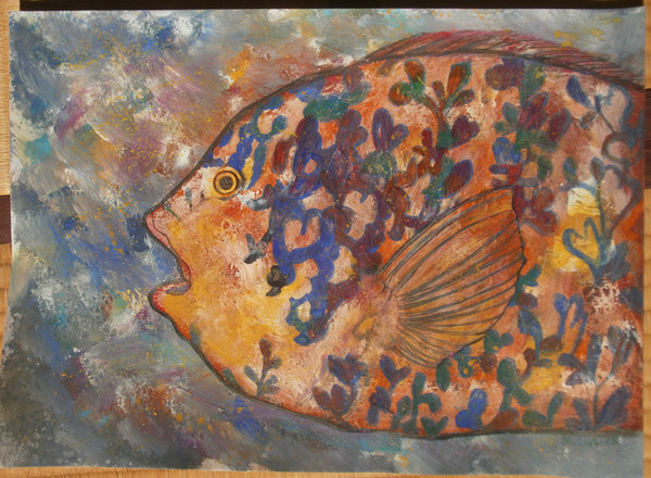 魚」 by 暁絵｜Artmeter｜暮らしを彩るアートが、きっと見つかる