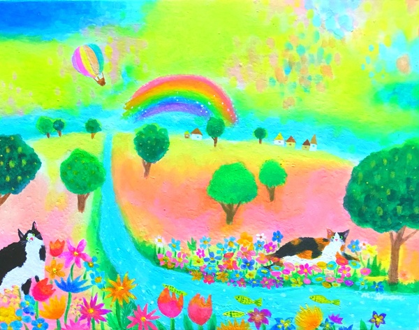 太陽と月の刻」 by 三日月レモン｜Artmeter｜暮らしを彩るアートが