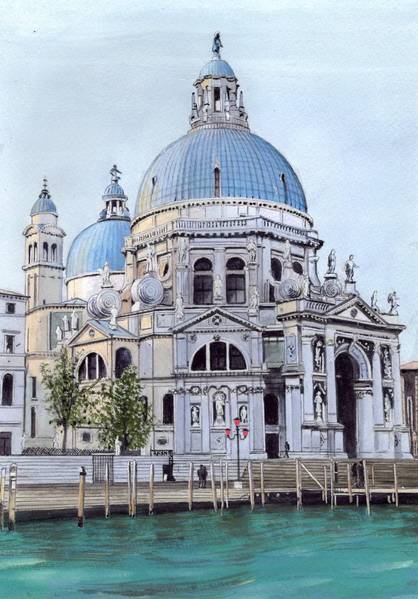 サンタ・マリア・デッラ・サルーテ聖堂」 by ジュリ子｜Artmeter