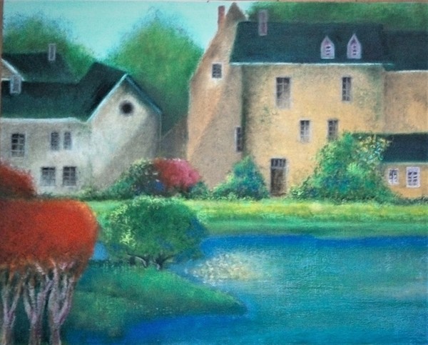 田舎の風景」 by しばしょー｜Artmeter｜暮らしを彩るアートが、きっと