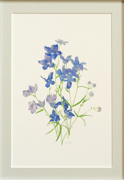 デルフィニウム」 by 古志 泰子｜Artmeter｜暮らしを彩るアートが