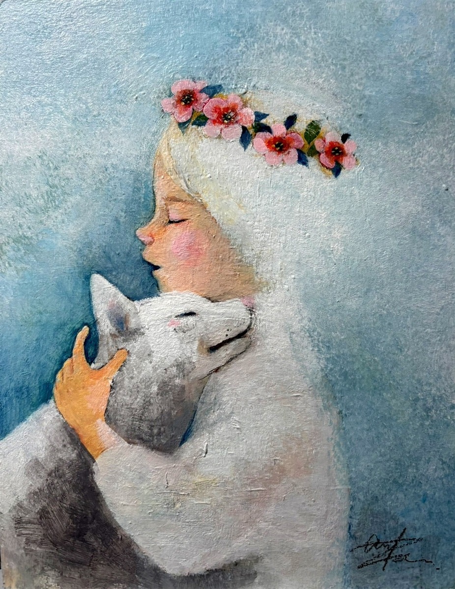 トランペット吹きの猫」 by Anko.｜Artmeter｜暮らしを彩るアートが