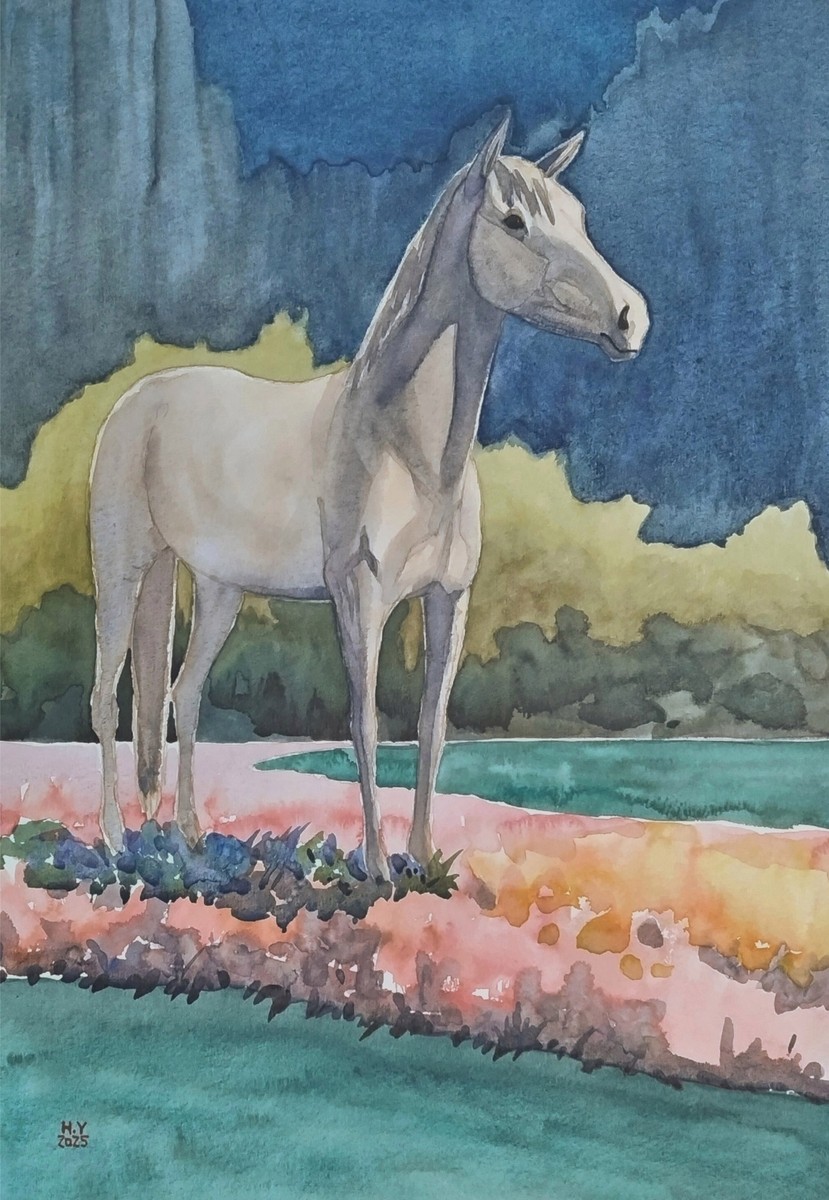 白馬」 by 水辺｜Artmeter｜暮らしを彩るアートが、きっと見つかる