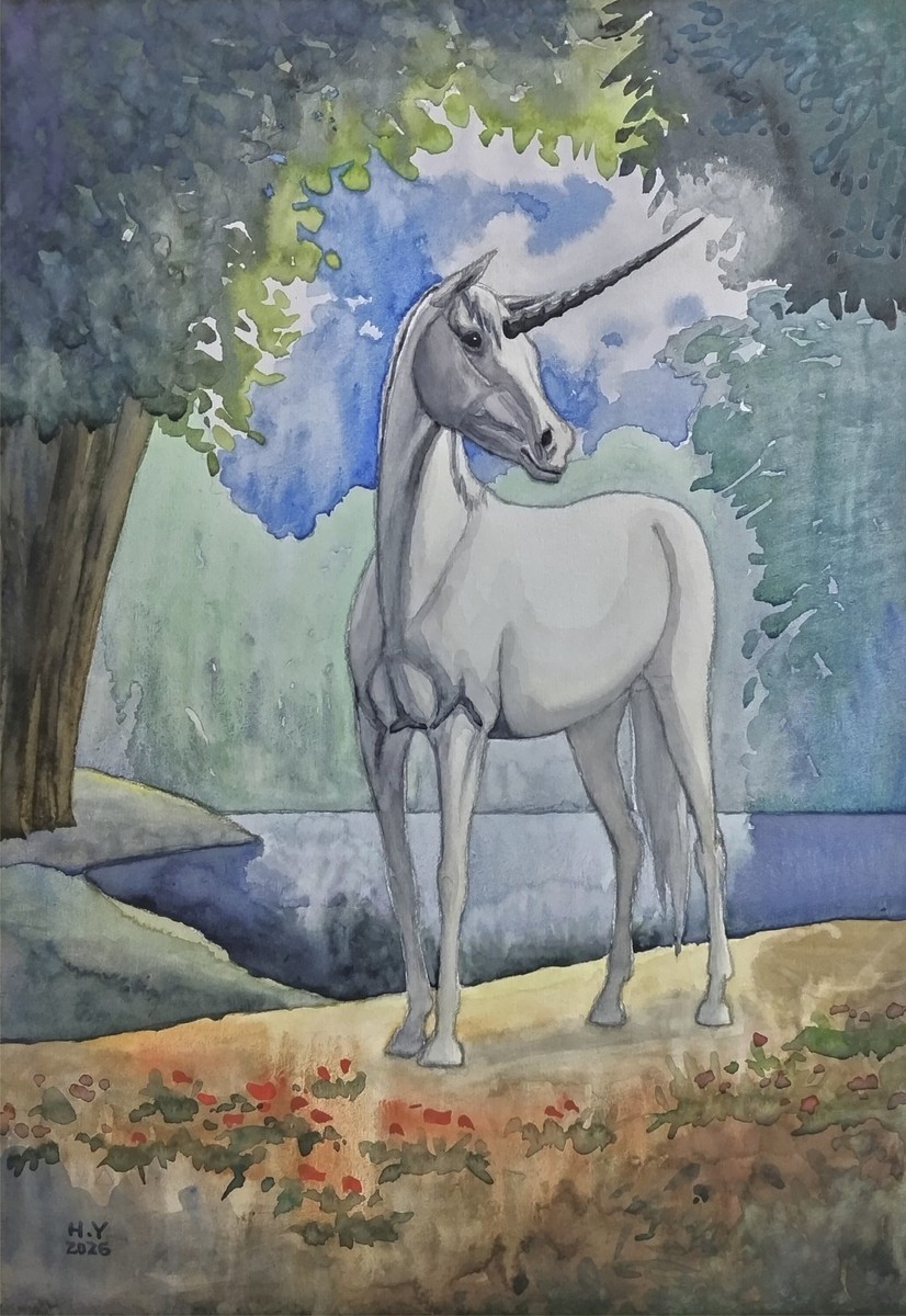 白馬」 by 水辺｜Artmeter｜暮らしを彩るアートが、きっと見つかる