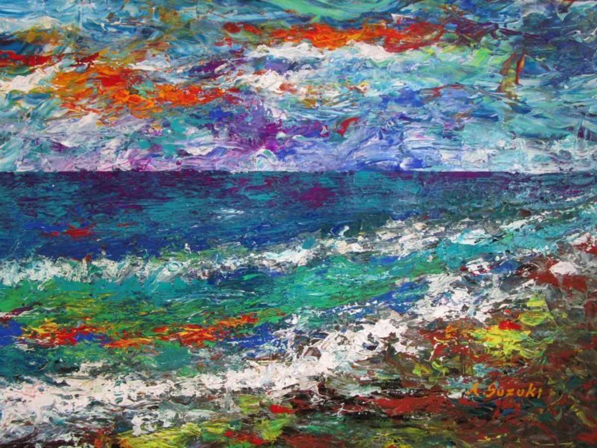 田渕眞兒油絵抽象画抽象画シリーズNo.21