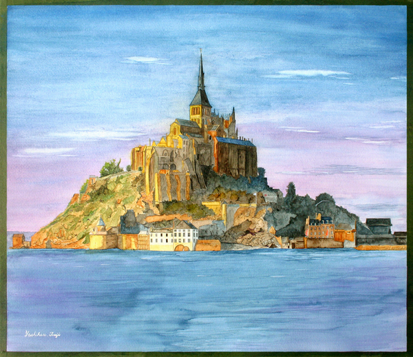 モン・サン・ミシェル 夕暮れ」 by YOSHIHARU｜Artmeter｜暮らしを彩る