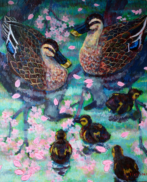 軽鴨」 by moriran｜Artmeter｜暮らしを彩るアートが、きっと見つかる