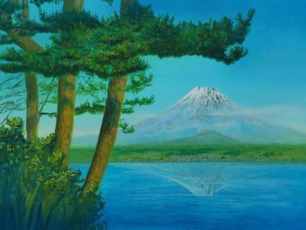 富士山と松」 by SHIBA｜Artmeter｜暮らしを彩るアートが、きっと見つかる