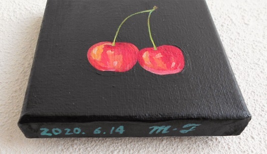 さくらんぼⅡ」 by m-t｜Artmeter｜暮らしを彩るアートが、きっと見つかる