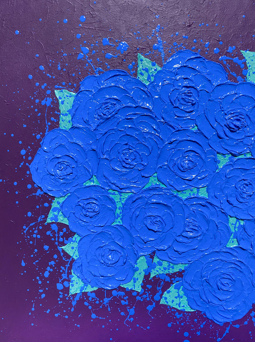 青い薔薇」 by 佐藤雄一｜Artmeter｜暮らしを彩るアートが、きっと見つかる