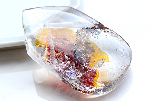 特選品】激レア！マダガスカル産天然オーロラクォーツ磨き-001水晶