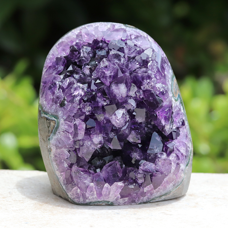 ウルグアイ産アメジストクラスター-154水晶クラスター、天然石ビーズの