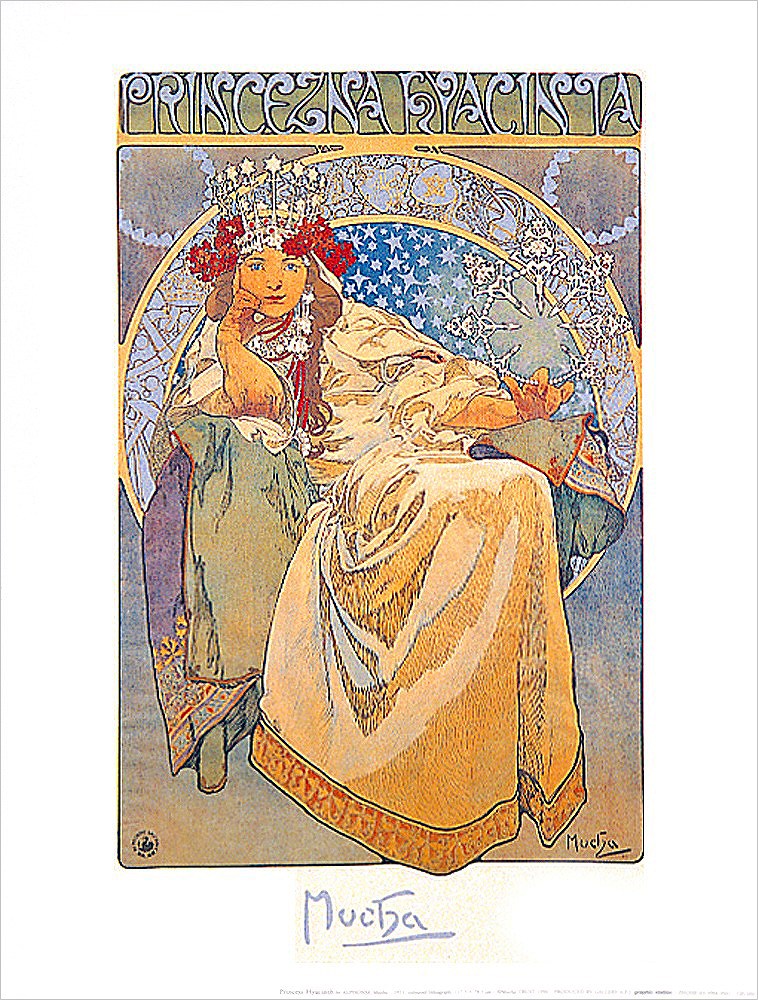 アルフォンス・ミュシャ ポスター ヒヤシンス姫 OP-109|アート