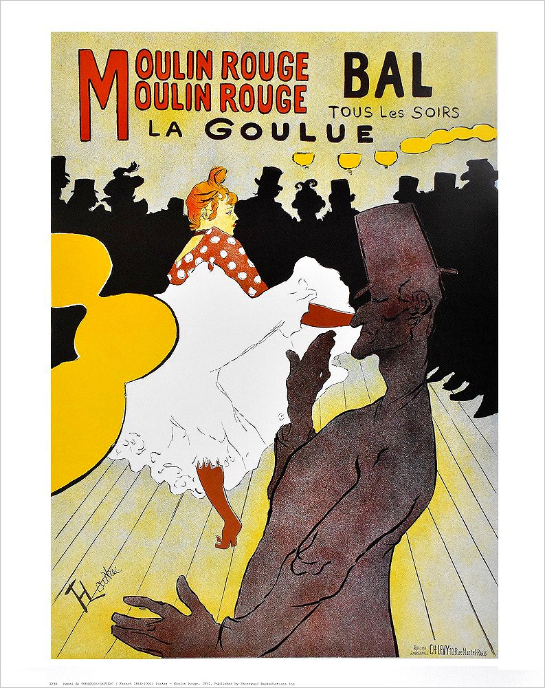 アンリ・ド・トゥールーズ＝ロートレック ポスター ムーラン・ルージュ