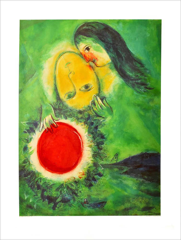 マルク・シャガール ポスター 緑の風景(1949) A2674|アート＆フレーム