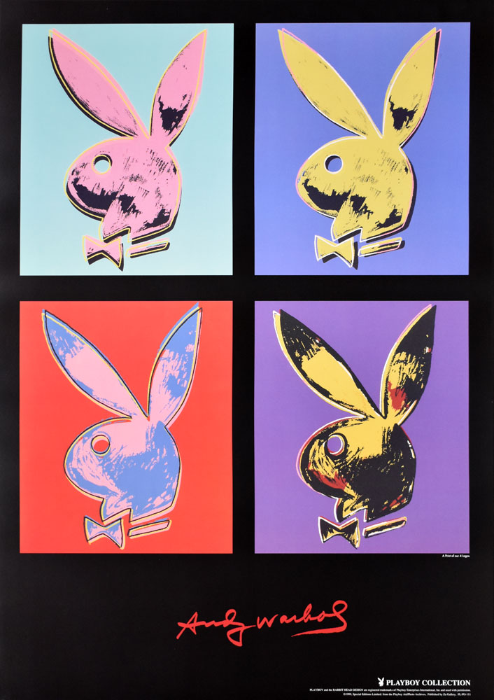 アンディ・ウォーホル ポスター PLAYBOY/A print pf our 4 Logos PO