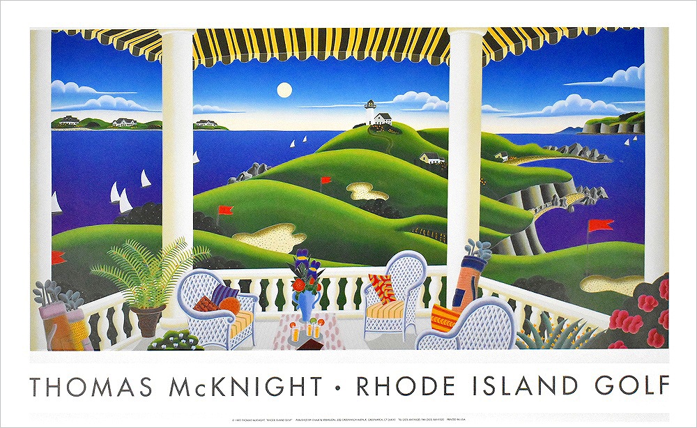 トーマス・マックナイト ポスター ロードアイランドゴルフ |アート