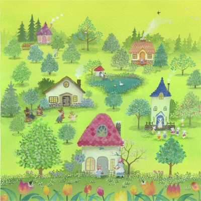 美品 横山真弥「オズの魔法使い 希望の道」アーカイバルプリント