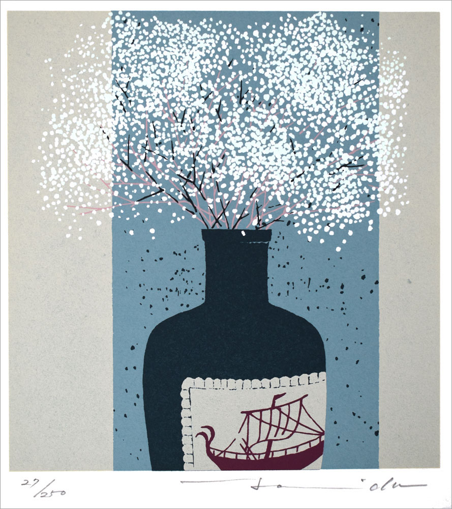 吉田高行 絵画(版画/シルクスクリーン) 白い花 173|アート＆フレーム