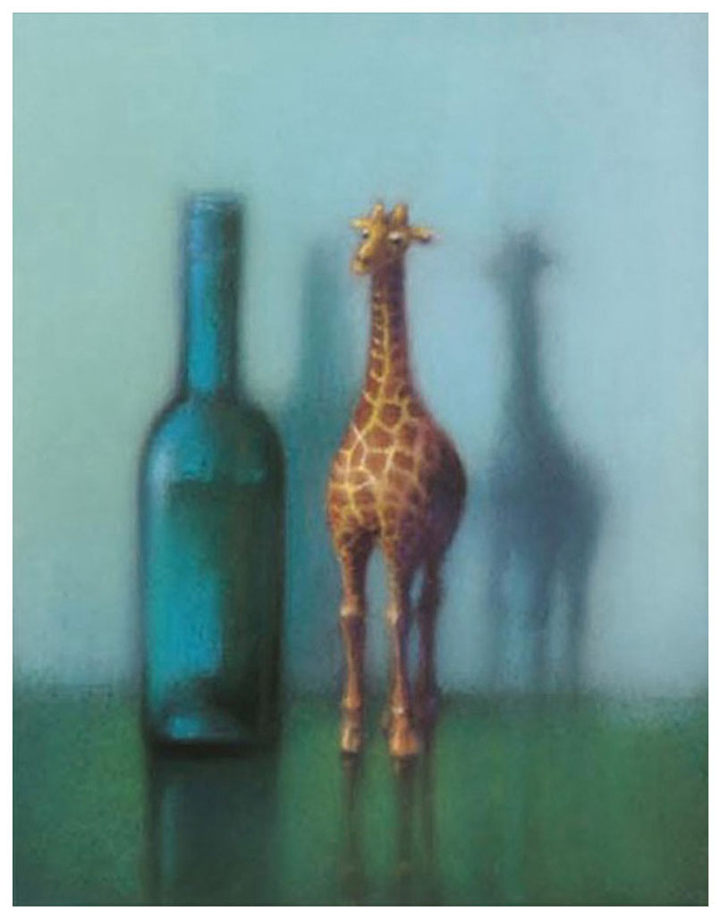 牧野千穂 絵画 (版画/ジクレー) サバンナのボトル 4254|アート